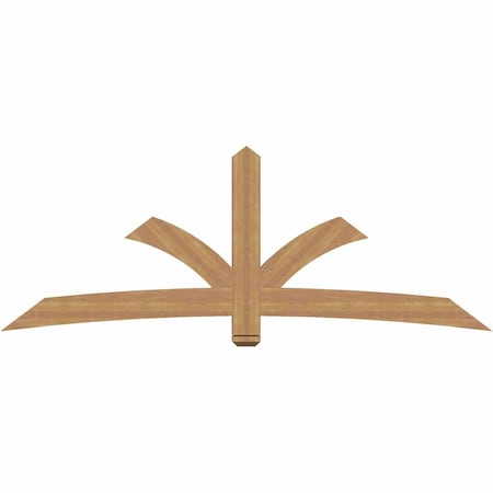 Ekena Millwork Davenport Timber Gable Bracket, Western Red Cedar, 96"W x 36"H x 3 1/2"D x 5 1/2"F, 9/12 Pitch GBW096X36X0406DAV00SWR